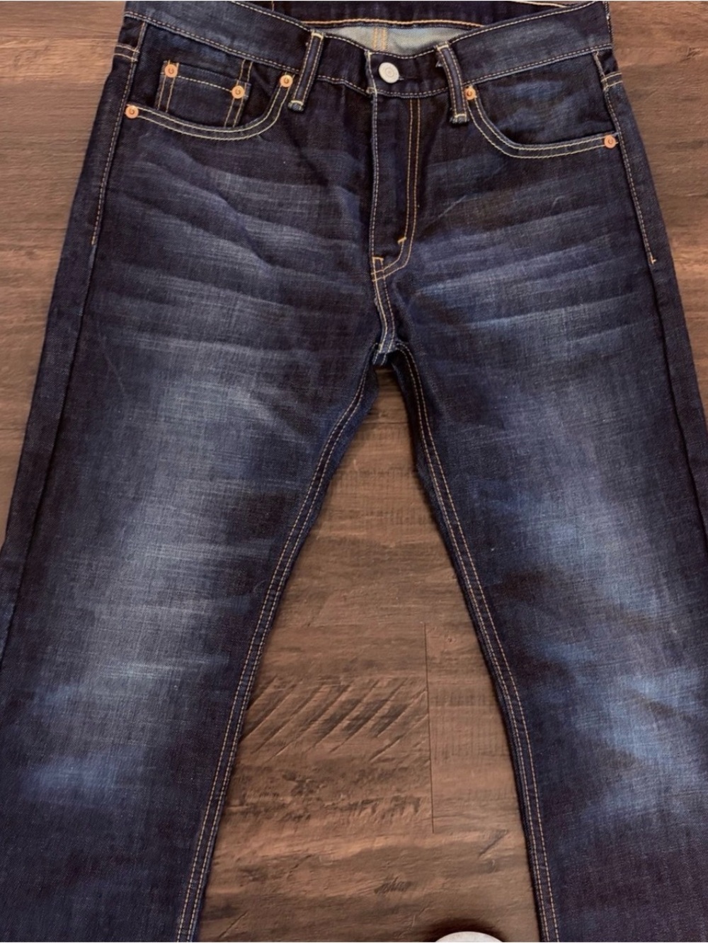 Levi's 513 Dark Wash Mens 28x30 Jeans - Picture 2 of 13
